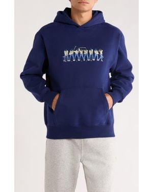EASTSIDE GOLF Sequence Embroidered Hoodie - Blue