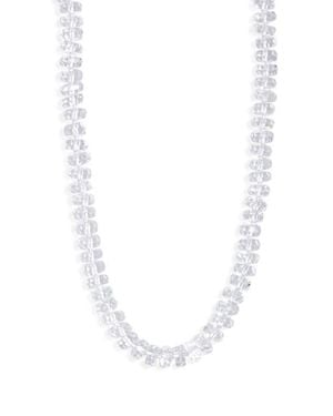 Nest Faceted Quartz Necklace - White