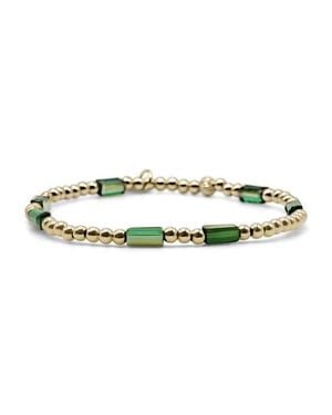 Bowood Lane Jade Emerald Filled Bracelet - Green