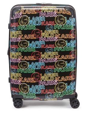 Karl Lagerfeld Neon 25 Upright Suitcase - Green