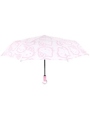 Sanrio,Hello Kitty Expression Outline Print Umbrella - Pink
