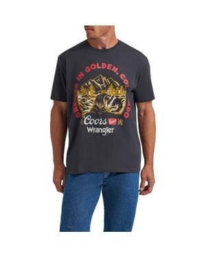 Wrangler X Coors Graphic T-Shirt - Blue