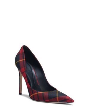 McQueen Tartan Pointed Toe Pump - Purple