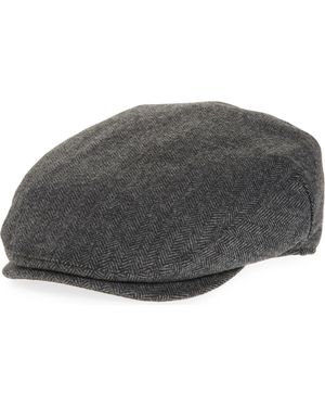 Nordstrom Wool Blend Herringbone Driving Cap - Gray