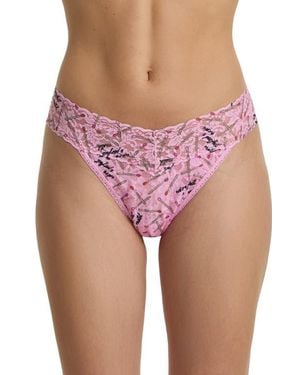 Hanky Panky Vday Matchbox Original Rise Thong - Pink