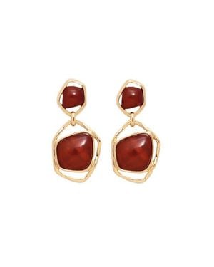 petit moments Inez Drop Earrings - Red