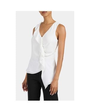 Santorelli Tyra Sleeveless Top - White