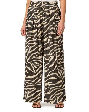 Wit & Wisdom Glider Skyrise Pleated Palazzo Pants - Black