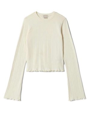Brixton Dolly Bell Sleeve Rib T-Shirt - Natural