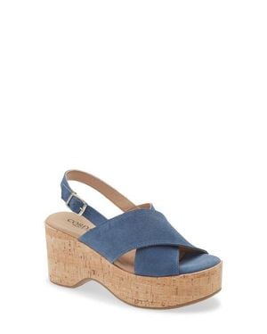 Cordani Jovi Slingback Platform Sandal - Blue