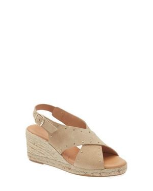 Cordani Eleni Slingback Espadrille Platform Wedge Sandal - Natural