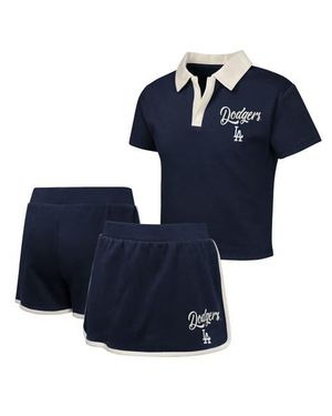 Outerstuff Girls Youth Los Angeles Dodgers Base Sneaker Johnny Polo And Skort Set - Blue