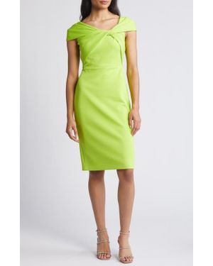 Eliza j flounce long sleeve scuba gown online