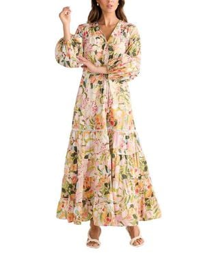 Brave+True Gertie Floral Print Maxi Dress - Natural