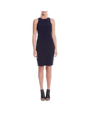 Karen Kane Travel Jersey Sleeveless Sheath Dress - Blue