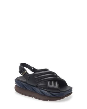 4Ccccees Mellow Mana Platform Slingback Sandal - Blue