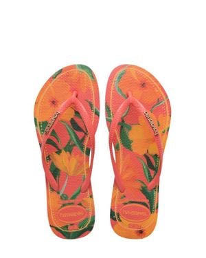 Havaianas 'Slim Tropical' Flip Flop - Orange