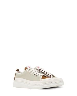 Camper Runner Up Twins Leather Sneaker - White