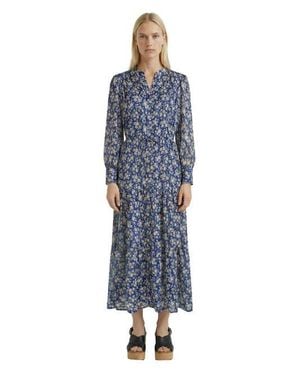 Gerard Darel Ruvia Floral Printed Dress - Blue