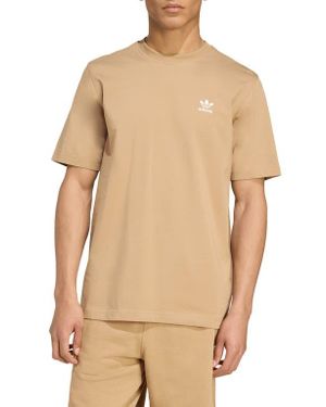 adidas Originals Trefoil Essentials Cotton T-Shirt - Natural