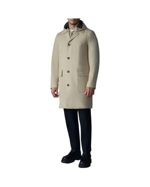Mackage Mathias 3-In-1 Down Twill Balmacaan Coat - Natural