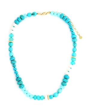 Panacea Stone Strand Necklace - Blue