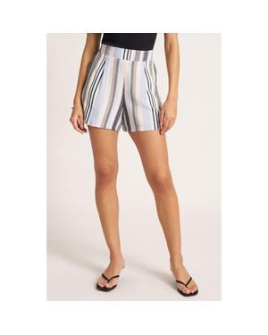 Matty M Lina Pleated Shorts - Blue