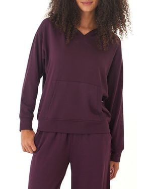 Threads For Thought Raya Feather Fleece Hoodie - Purple