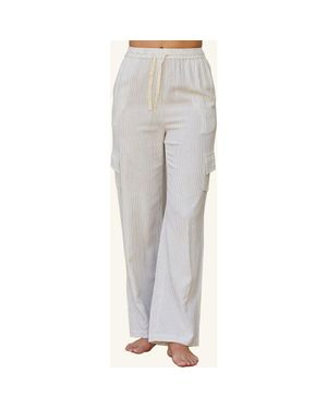 Crescent Pinstripe Pants - Gray