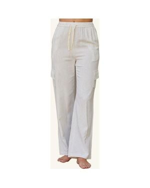 Crescent Pinstripe Pants - Gray