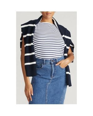 UNIVERSAL STANDARD Noyack Breton Stripe Tank - Blue