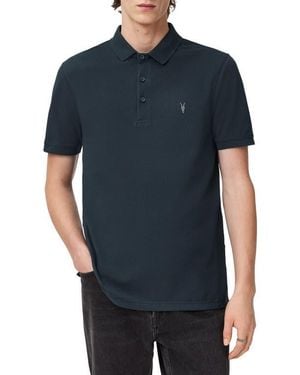 AllSaints Reform Cotton Piqué Polo - Blue