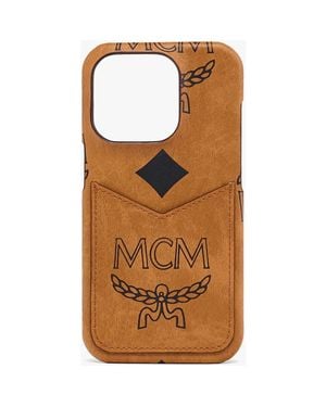 MCM Iphone 15 Pro Case - Brown