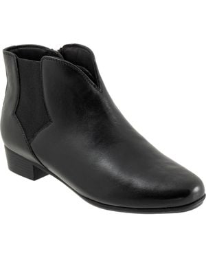 Trotters Monroe Side Zip Ankle Bootie - Black