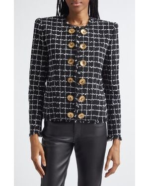 Balmain Tweed Blazer - Black