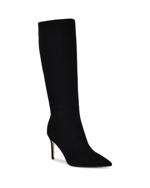 Nine West Cook Pointed Toe Knee High Boot - Black