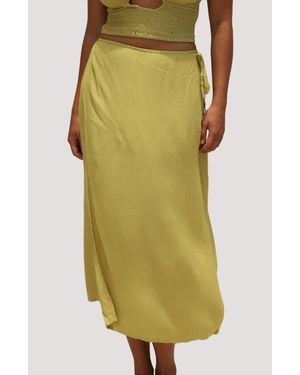 Stone Fox Holiday Midi Skirt - Green