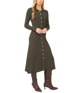 Ted Baker Ivy Johnny Collar Ribbed Sweater-Dress - Natural