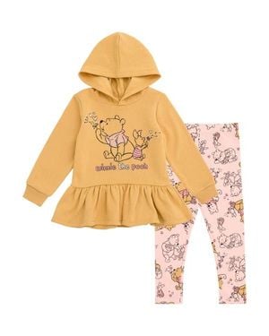 Disney Winnie The Pooh Fleece 2-Piece Hoodie And Leggings Set - Yellow