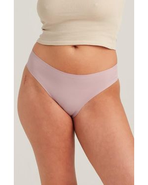 Saalt Period & Leakproof Seamless Light Absorbency Thong - Natural