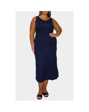 L I V D Mellie Sleeveless Jersey Maxi Dress - Blue