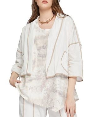 Luukaa Astrid Short Memory Taffeta Jacket - White