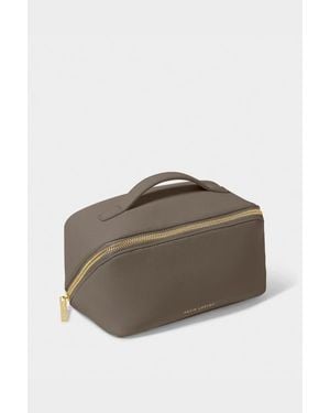 Katie Loxton Medium Make Up And Toiletry Bag - Brown