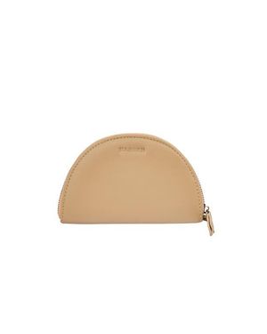 Mandrn Leather Halfmoon Wallet - Natural
