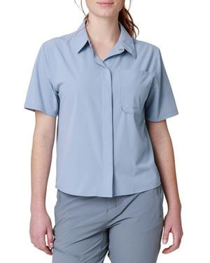 Outdoor Research Astroman Short Sleeve Sun Shirt - Blue