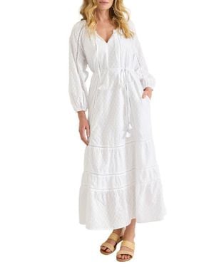 Tommy Bahama Palm Cove Cotton Maxi Dress - White