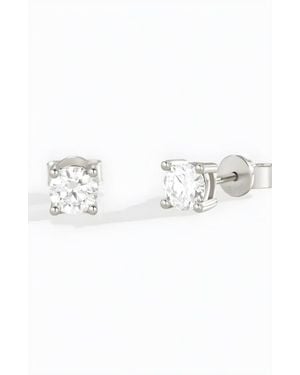 Mint & Lily Classic Moissanite Stud Earrings - Metallic