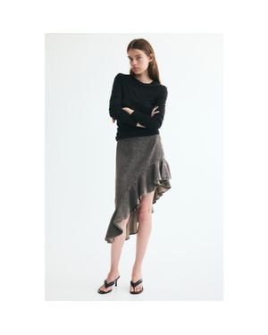 H&M Asymmetric Denim Skirt - Black