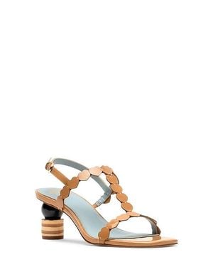 Frances Valentine Kiki Heart Strap Sandal - Natural
