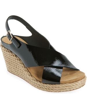 Pedro Garcia Avis Platform Wedge Sandal - Black